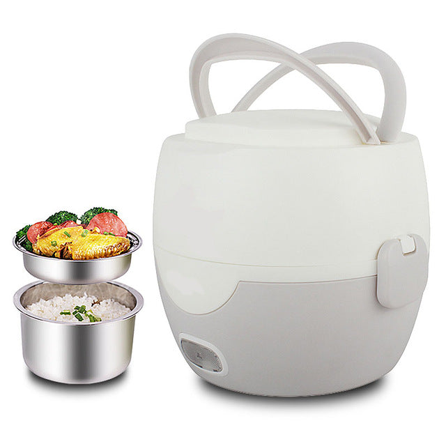  Rice Cooker, Household, 1.3L-250W, Mini Rice Cooker,  Multi-Function, Smart Portable Electric Heating Lunch Box, for 1 Person :  Home & Kitchen